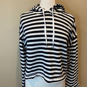 Splendid Off White Striped Hoodie